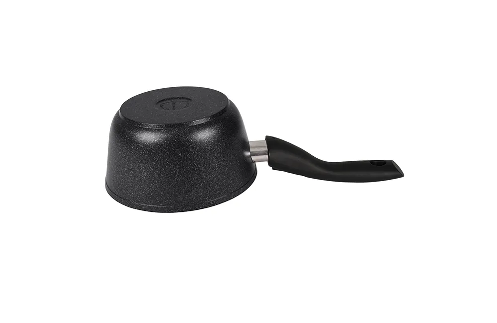 кмт0156а Ковш 1,5л с носиком со съёмной ручкой со стеклянной крышкой Мраморная (тёмный мрамор) 3 